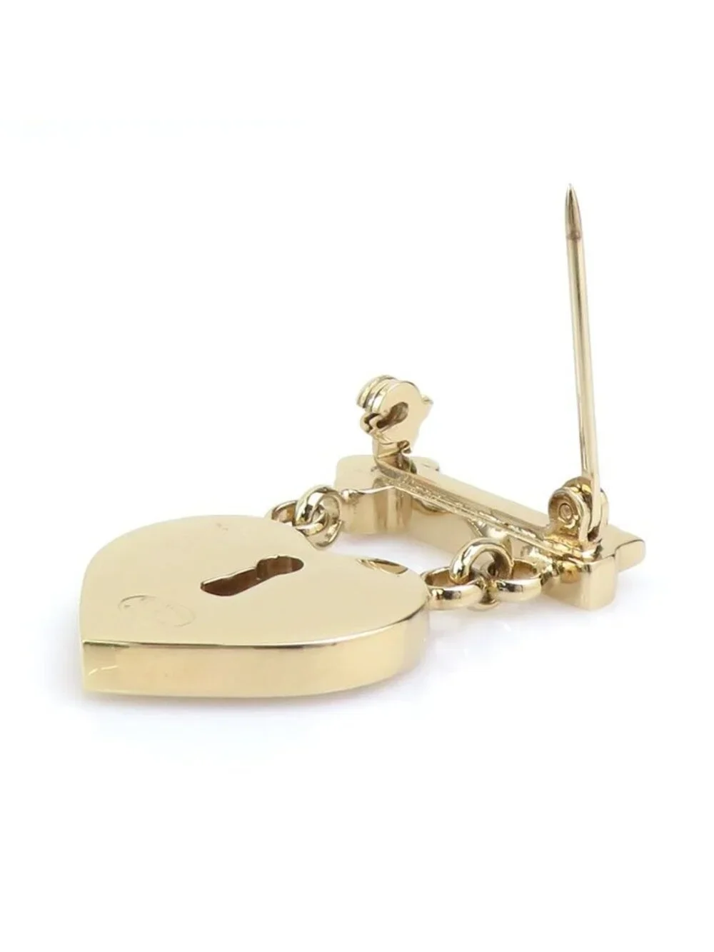 Chanel Brooch Heart Lock &